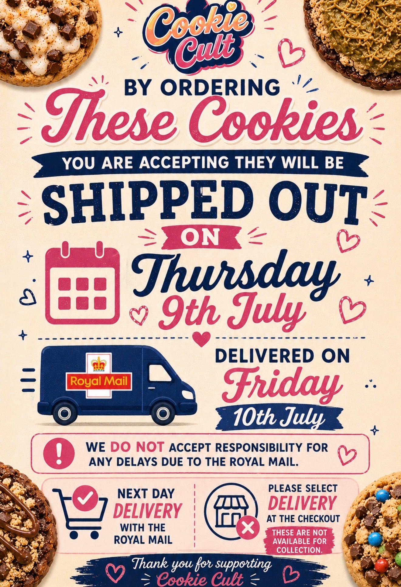 Cookie Box of 6 (delivery only)